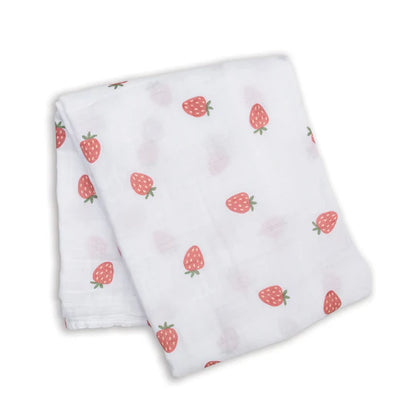 Strawberries - Muslin Swaddle