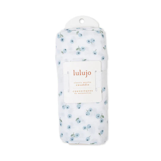 Blueberries - Muslin Swaddle