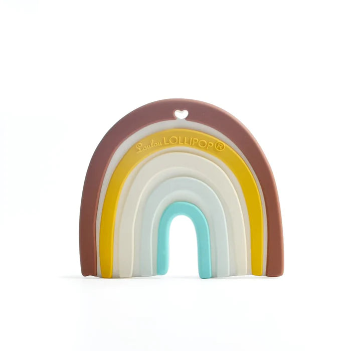 Neutral Rainbow Silicone Teether