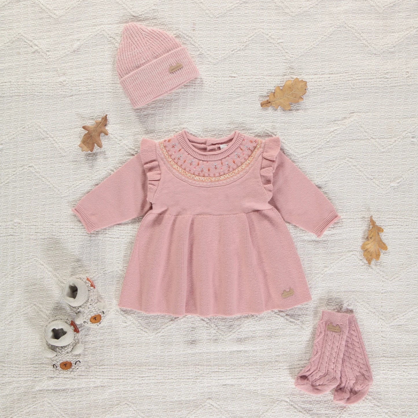 Baby Light Pink Knitted Dress