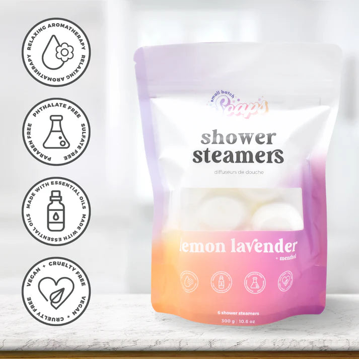 Lemon Lavender Shower Steamers 6-Pack