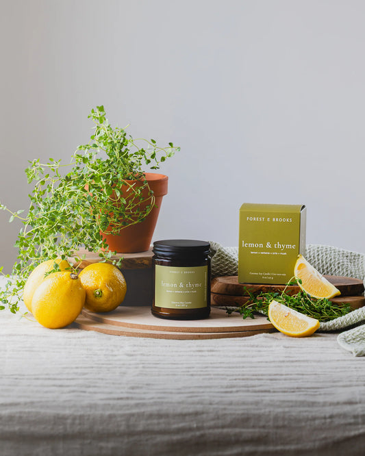 lemon & thyme | wooden wick