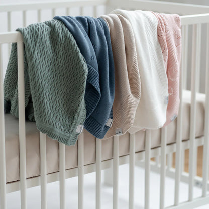 Hillside Cotton Knit Blanket