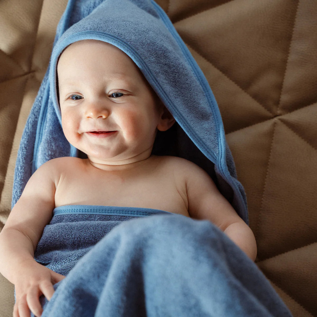 Off White Bamboo/Cotton Hooded Towels