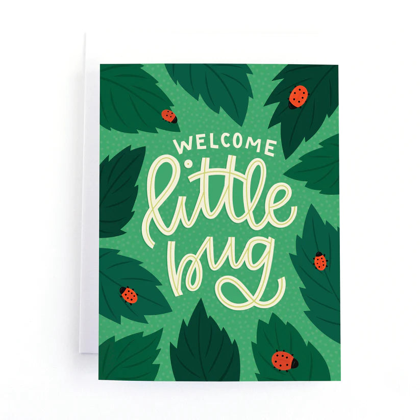 Welcome Little Bug Baby Card