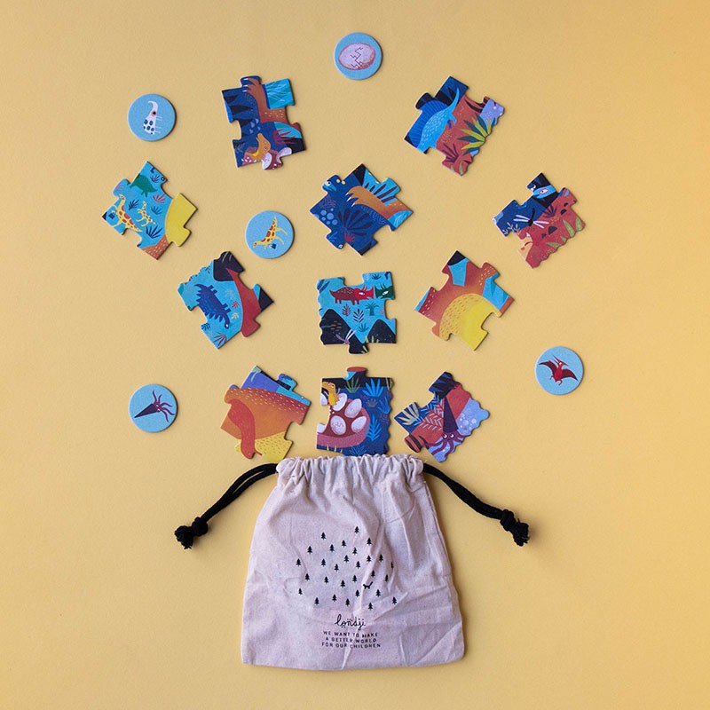 My little dino pocket puzzle 24pc