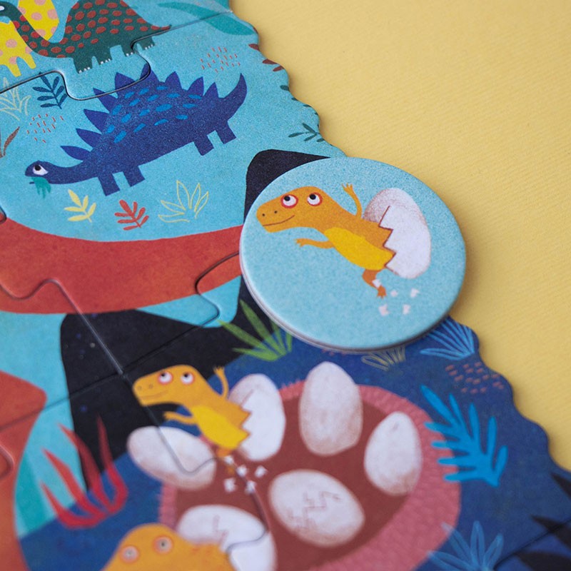 My little dino pocket puzzle 24pc