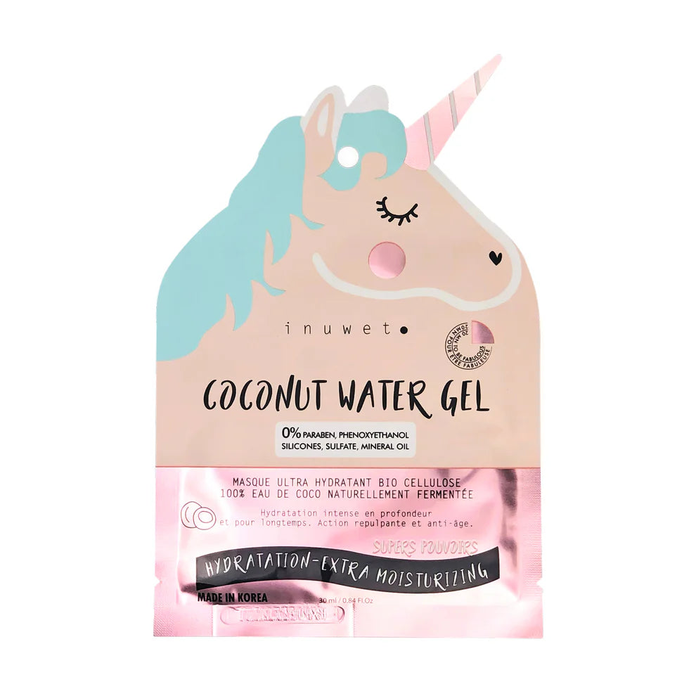 Unicorn Coconut Water Gel Vegan Face Mask - Moisturizing mask