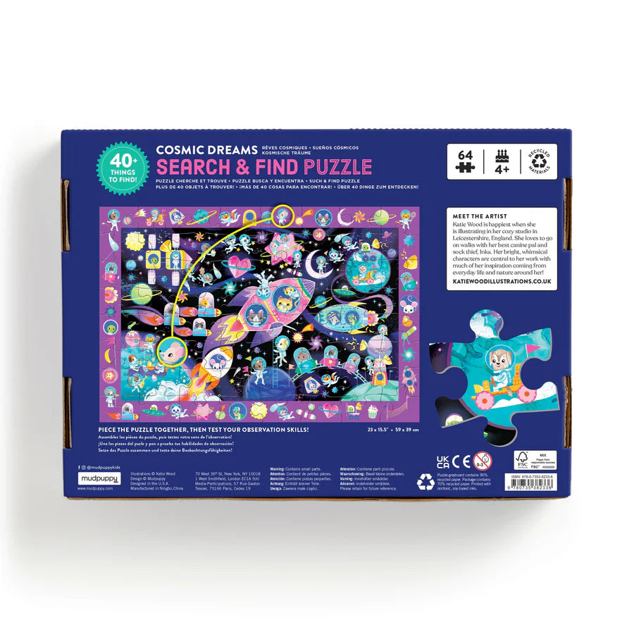 Cosmic Dreams 64 Piece Search & Find Puzzle