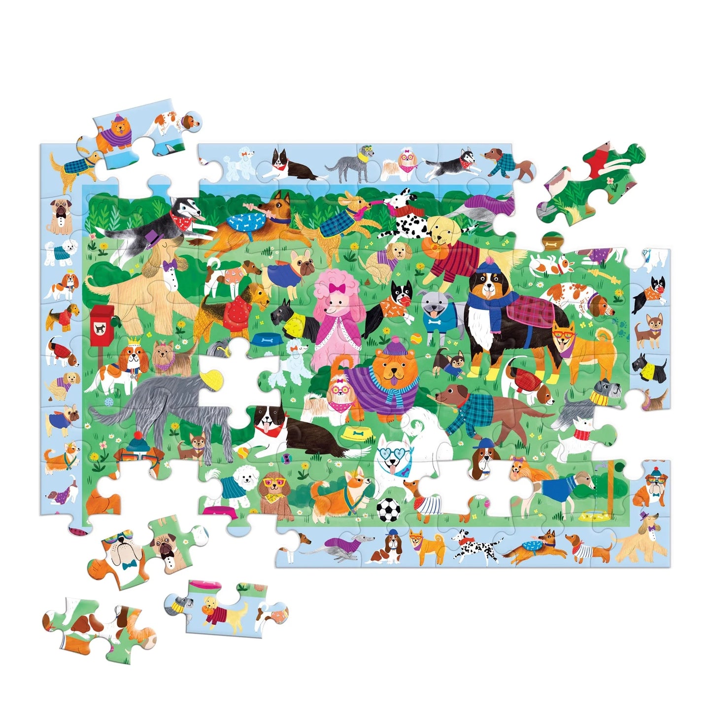 Doggie Days 64 Pc Search and Find Puzzle