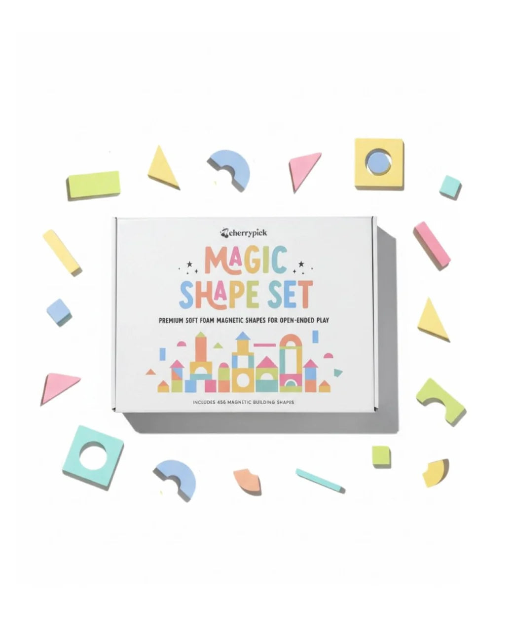 Magic Shape Set- Soft Foam Magnetic Shapes for Building and Play
