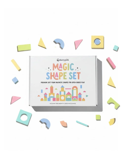 Magic Shape Set- Soft Foam Magnetic Shapes for Building and Play