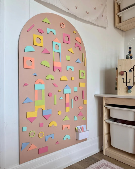 Magic Shape Set- Soft Foam Magnetic Shapes for Building and Play