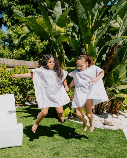 Kids Hooded Beach Poncho - Quick Dry Pool & Swim Towel