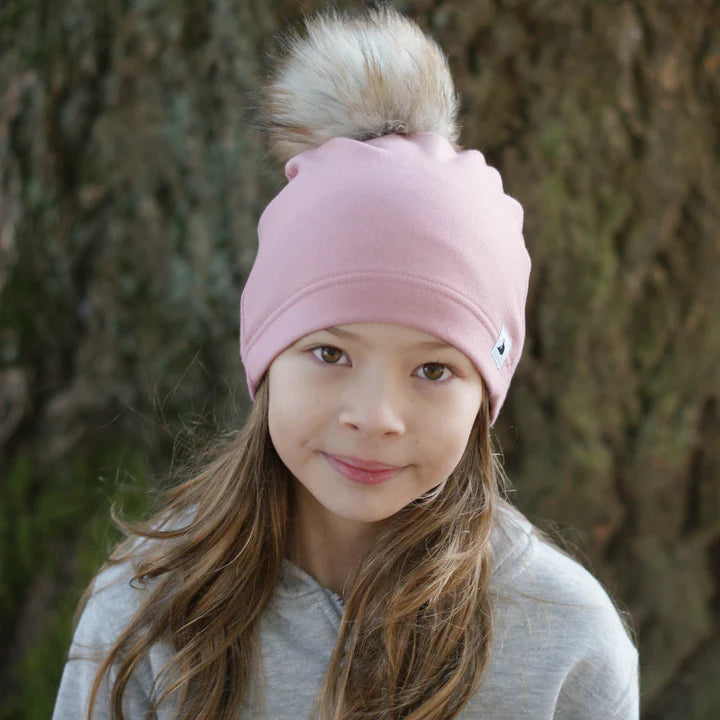 Rose Pom Pom Hat