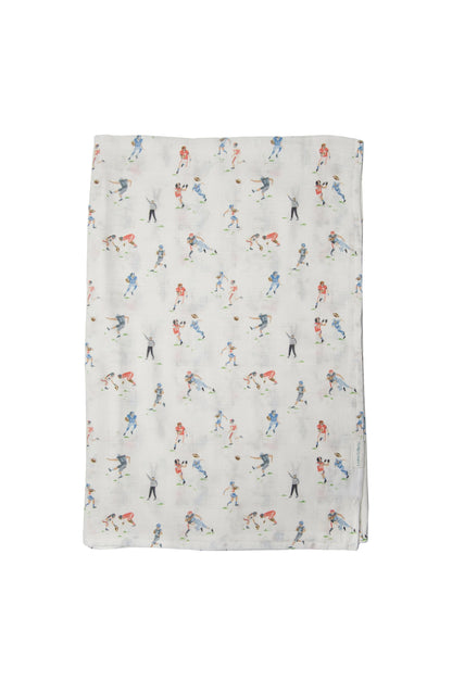 Football Muslin Swaddle