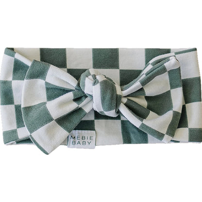 Green Checkered Head Wrap