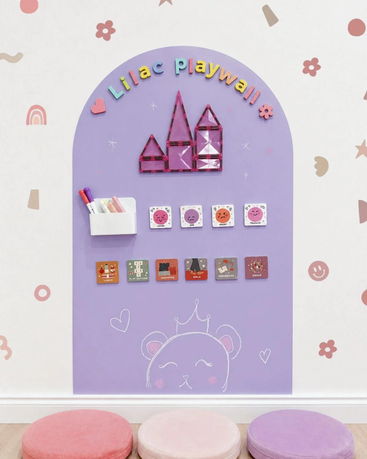 Magic Playwall - Original Arch Magnetic Wall Decal for Kids