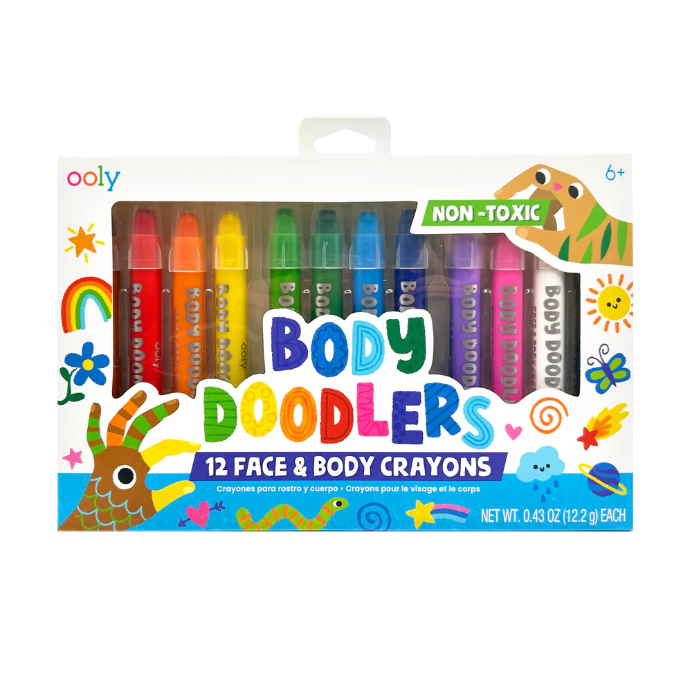 Body Doodlers - Face & Body Crayons - Set of 12