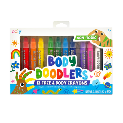 Body Doodlers - Face & Body Crayons - Set of 12