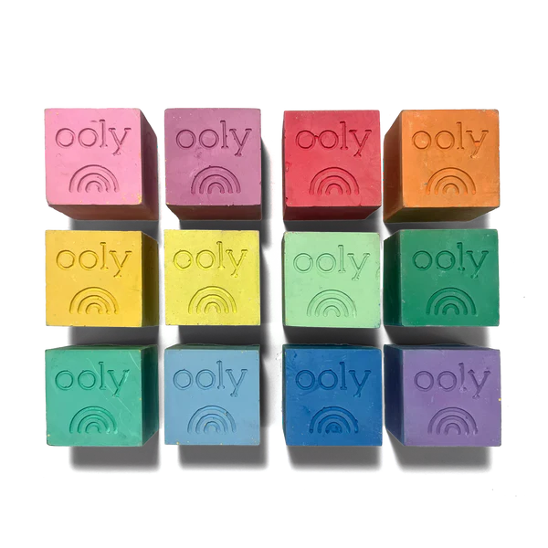 Chalk-O-Rama Block Sidewalk Chalk - Set of 12