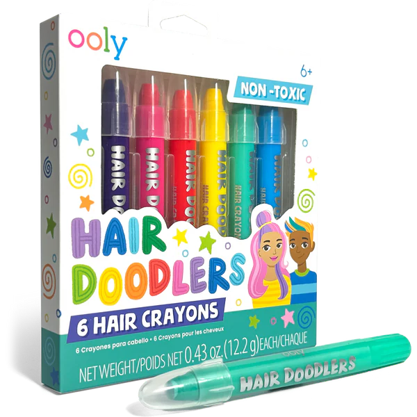 Hair Doodlers Hair Crayons - Set of 6