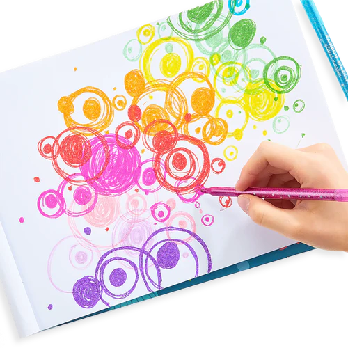 Rainbow Sparkle Glitter Markers - Set of 15