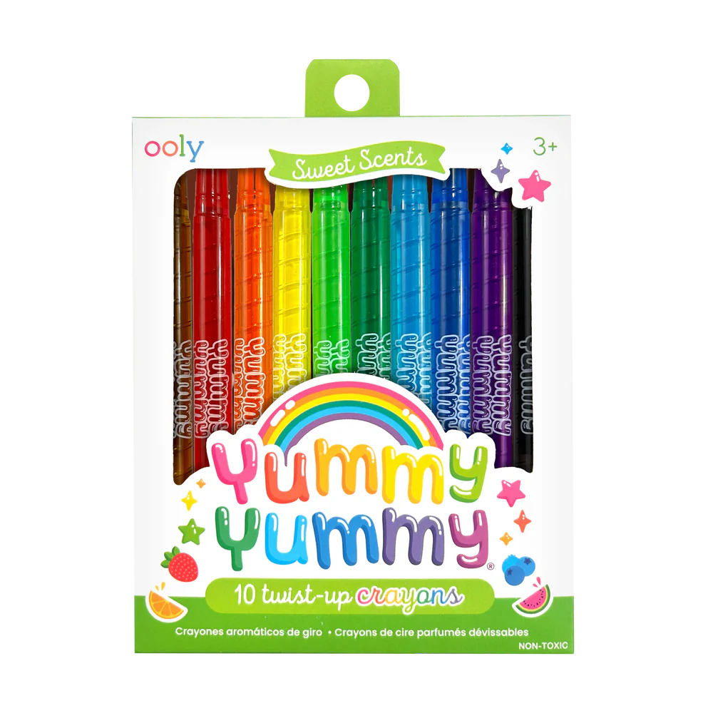 Yummy Yummy Scented Twist-up Crayons (10 Set)