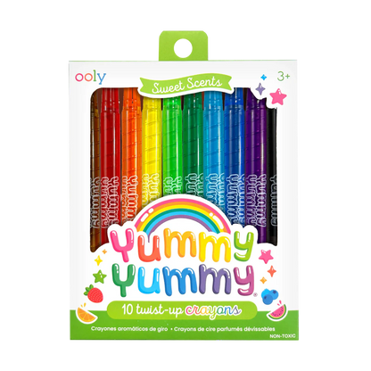 Yummy Yummy Scented Twist-up Crayons (10 Set)