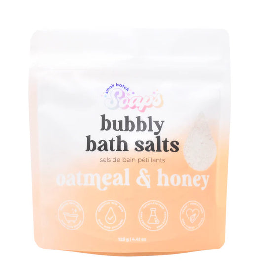 Oatmeal & Honey Bubbly Bath Salts (Mini 125g)