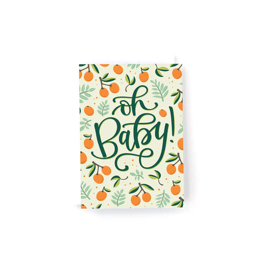 Oh Baby Citrus Mini Greeting Card