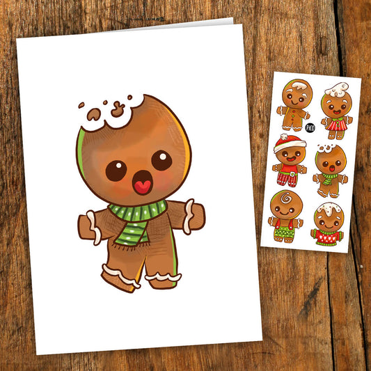 Gingerbread Card with Tattoo