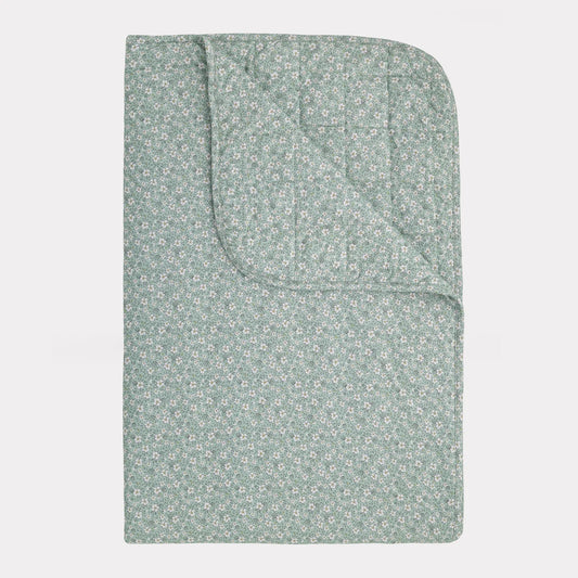 Green Floral Bamboo Blanket | 1.0 TOG