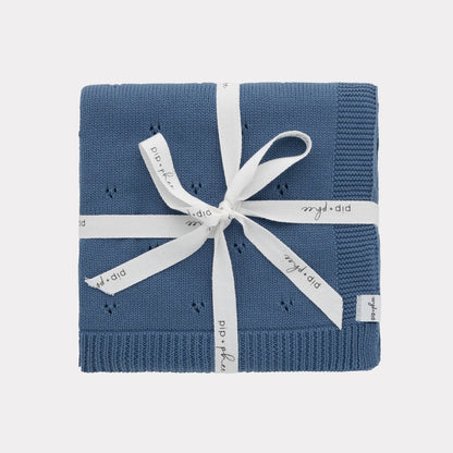 Dusk Cotton Knit Blanket