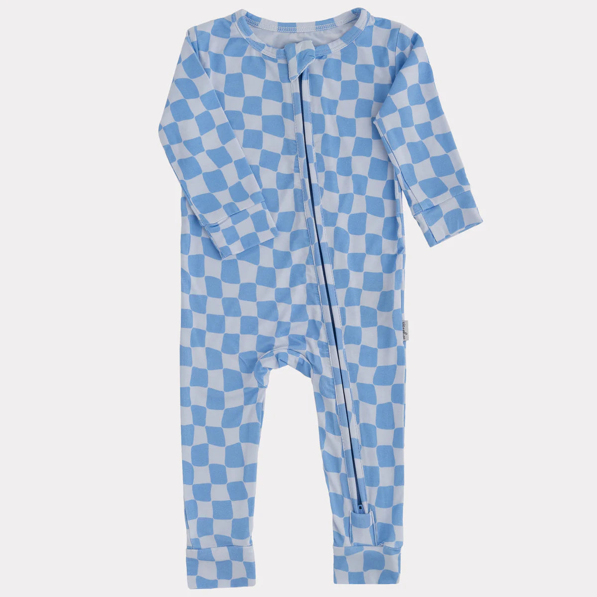 Bue Wavy Checks Sleeper/Romper