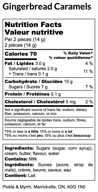 Gingerbread Caramels