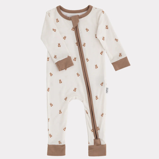 Bears Bamboo Footless Sleepers