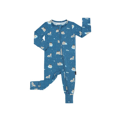 Penguins (Night Sky) Sleeper/Romper