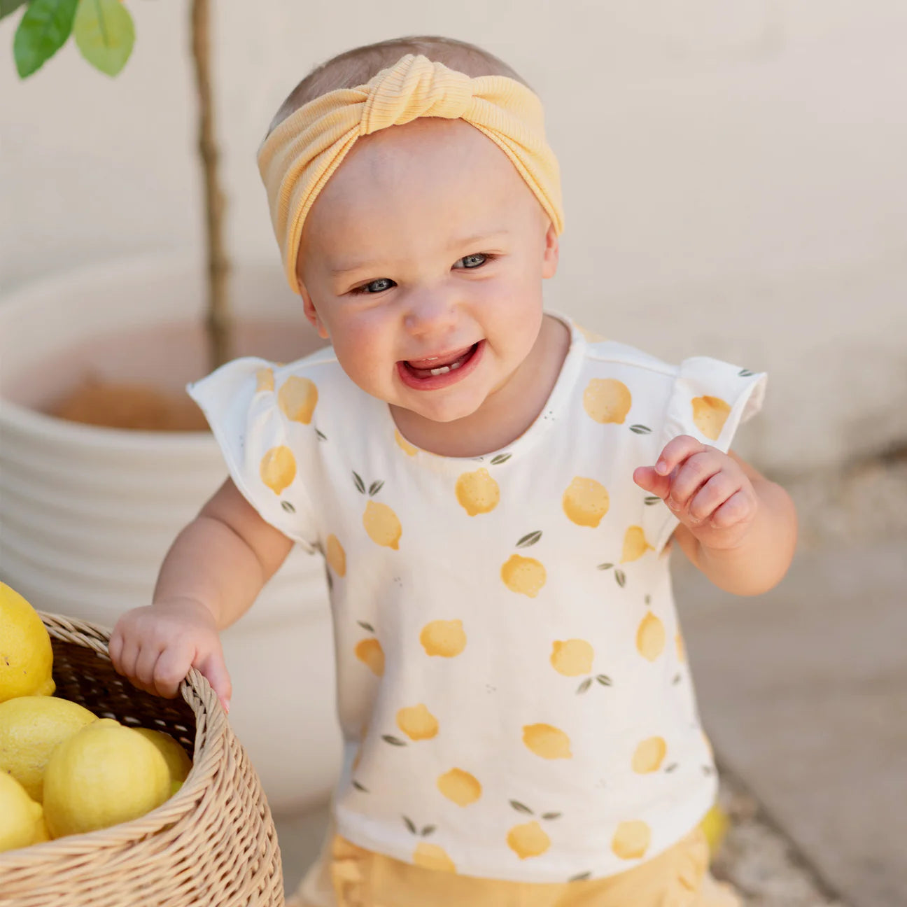 Lemon and Canary 2 pk Headbands