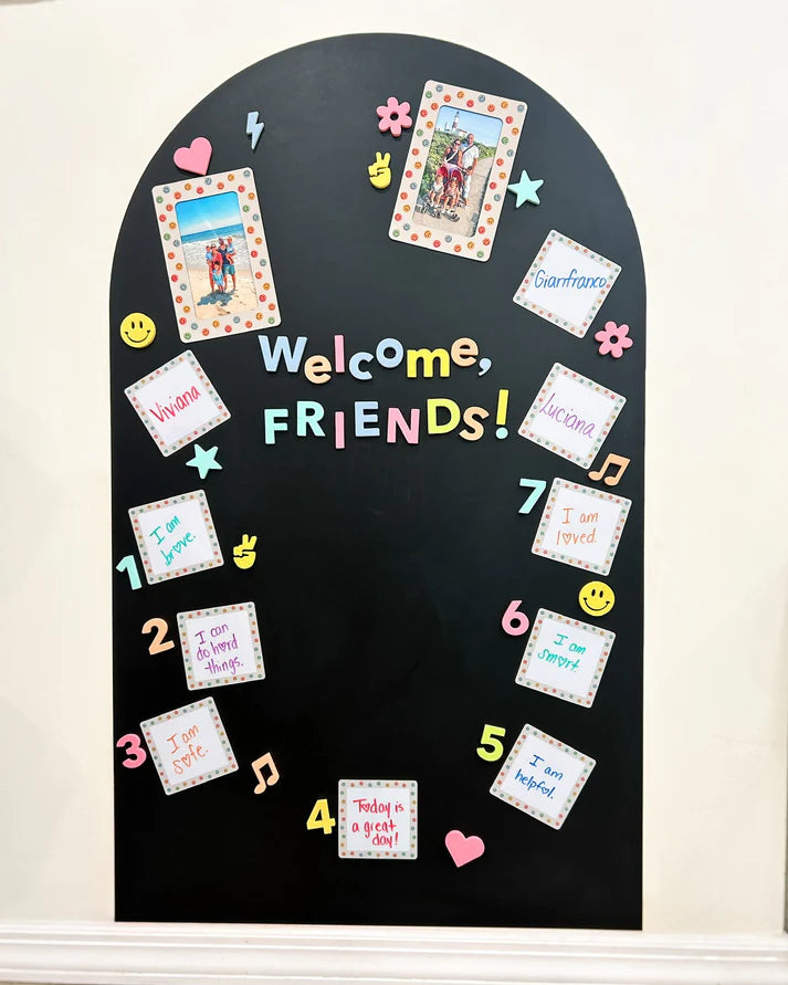 *NEW MAGIC GRIP BACKING* Magic Playwall - Original Arch Magnetic Wall Decal for Kids