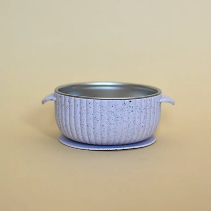 Stainless & silicone bowl