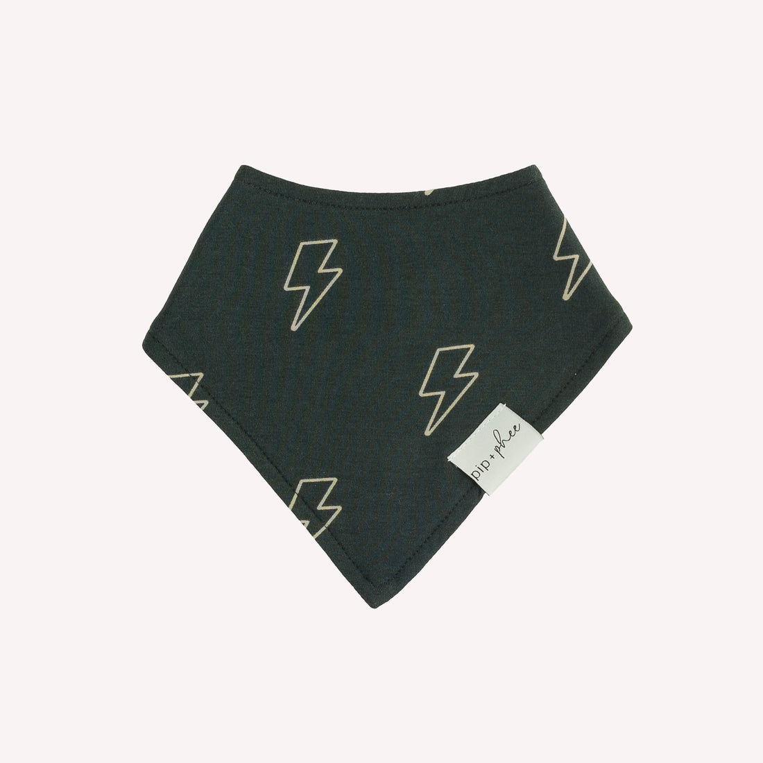 Teal Lightning Bamboo Bandana Bib