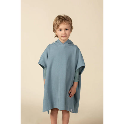 Stone Blue Waffle Beach Poncho
