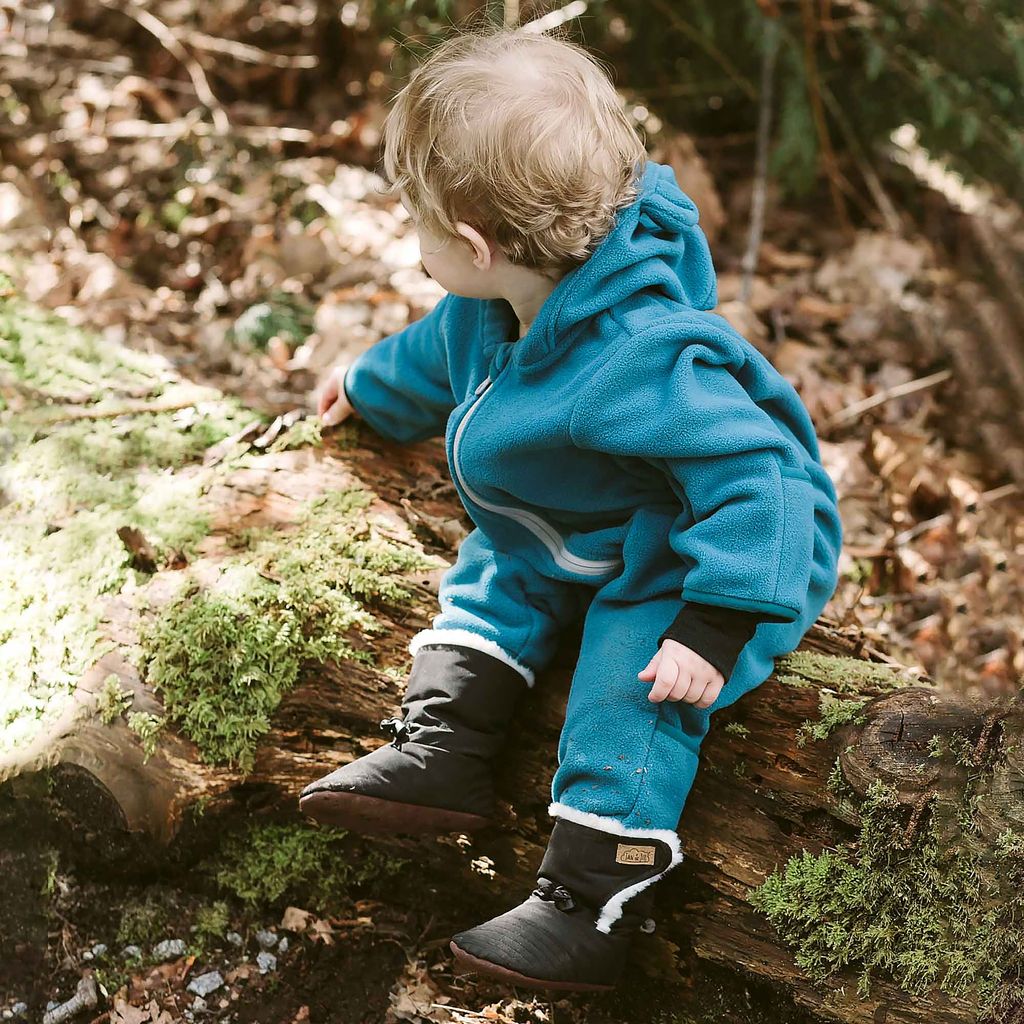 Black - Baby Stay-Put Winter Booties
