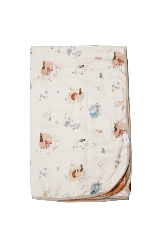 Cozy Forest - Muslin Quilt Blanket