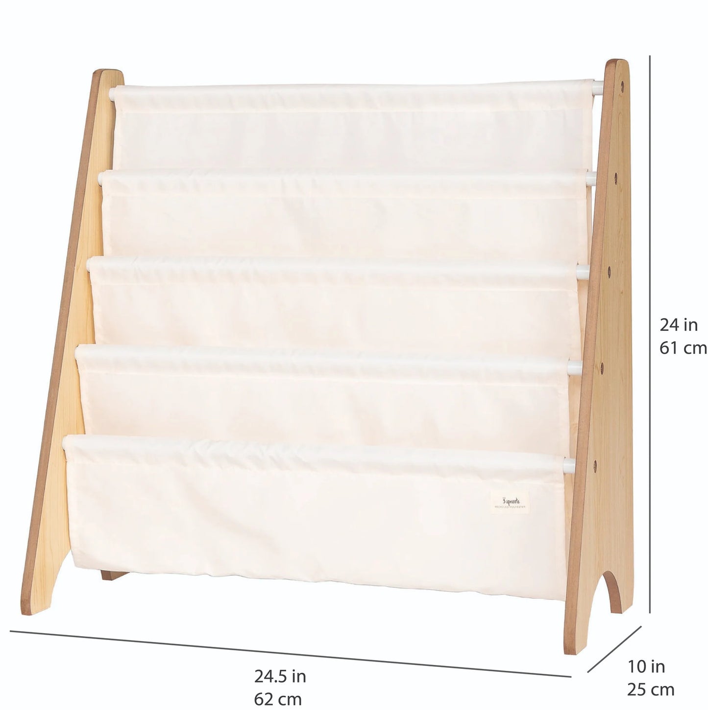 Cream Book Rack