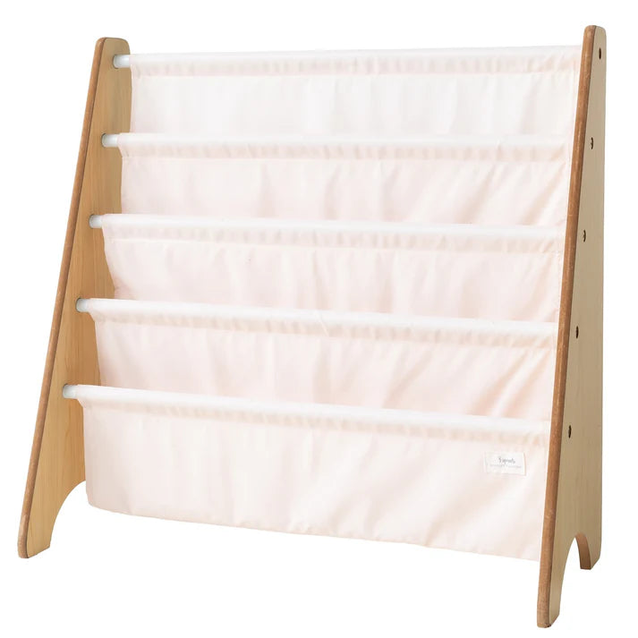 Light Pink Fabric Book Rack