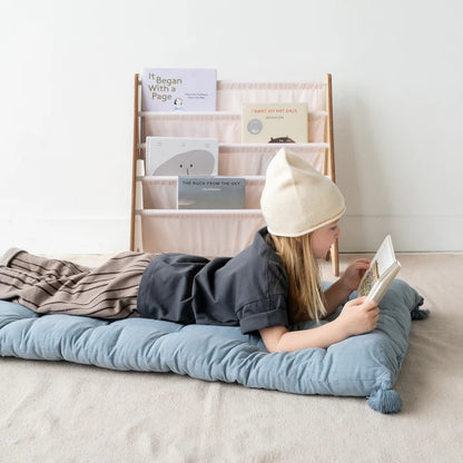 Light Pink Fabric Book Rack