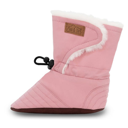Dusty Pink - Baby Stay-Put Winter Booties