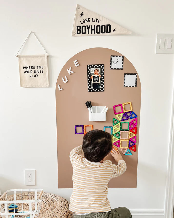 *NEW MAGIC GRIP BACKING* Magic Playwall - Original Arch Magnetic Wall Decal for Kids